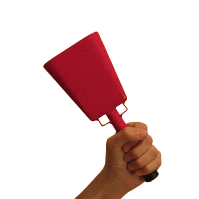 Cowbell With Handle 3.5" Red