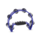 Half Moon Tambourine, Blue 16 Pairs Of Jingles