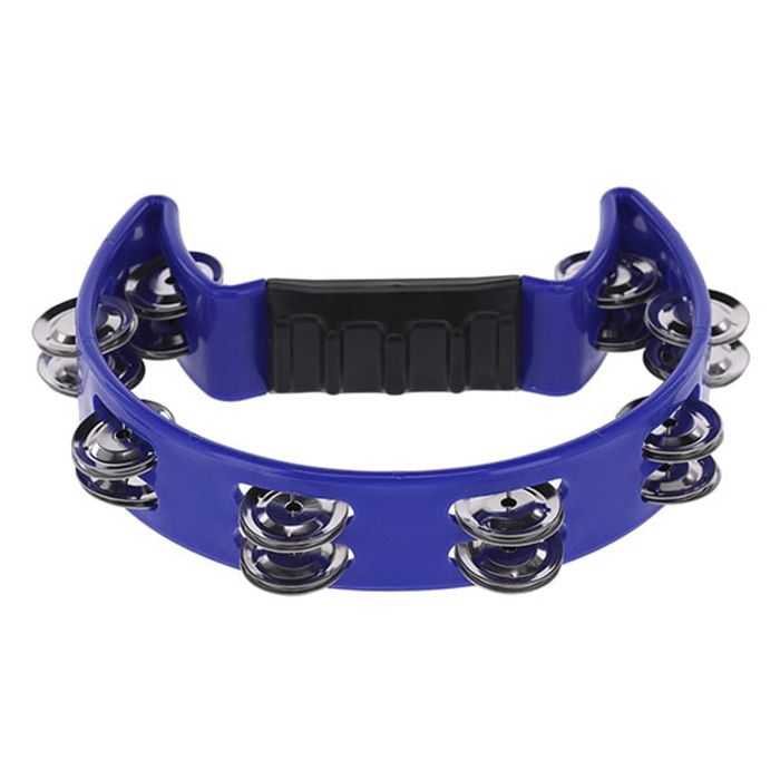 Gewa Half Moon Tambourine, Blue 16 Pairs Of Jingles