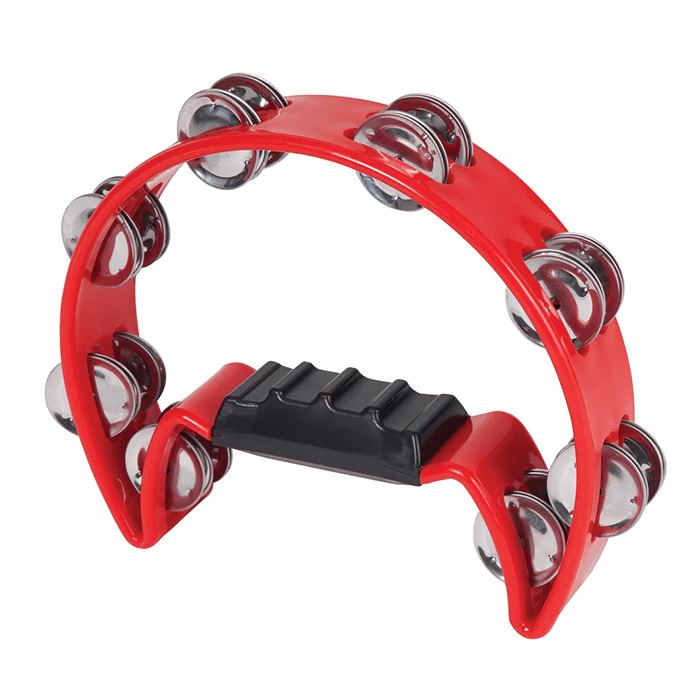 P.P. 1/2 Moon Tambourine Red