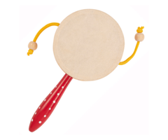 PP Early Years Monkey Drum - Red