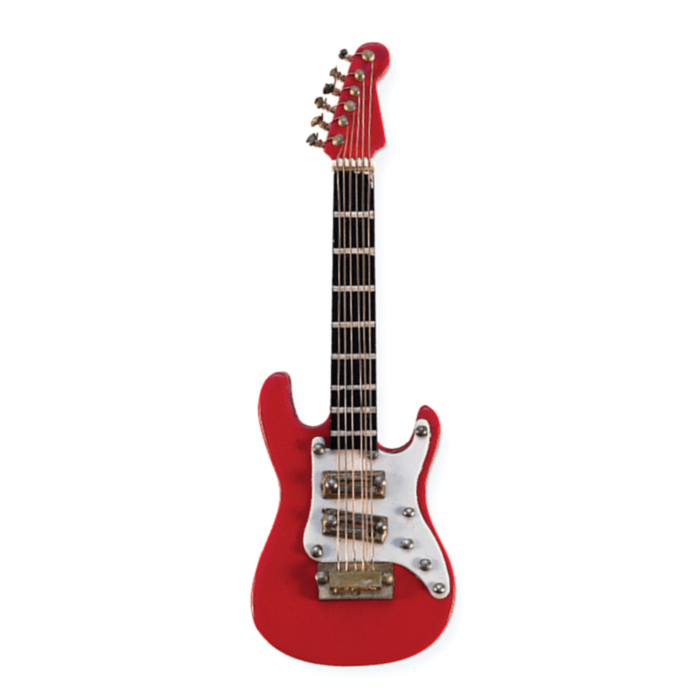 Miniature Pin E-Guitar Red