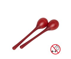Stagg 2Pc Egg Maracas L/ 3/4Oz/Red