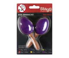 Stagg 2Pc Egg Maracas S/ 7/8Oz/Purple