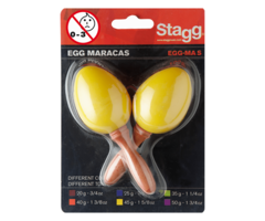 Stagg 2Pc Egg Maracas S/1 5/8Oz/Yw