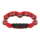 Plastic Tambourine w/Steel Jingles - Red