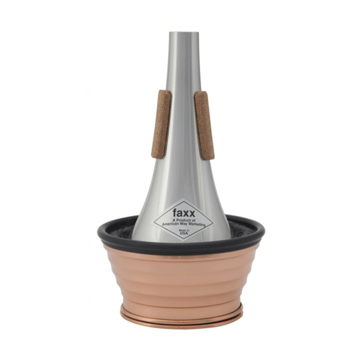 Faxx Trumpet Cup Mute Allum W/Copp Bot/Cup