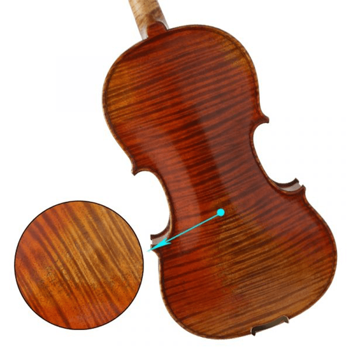 Aiersi Violin Outfit 4/4 One Piece Back Antique Cremona