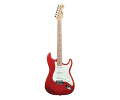 Chord CAL63M-Mrd Metallic Red Strat With Maple Neck