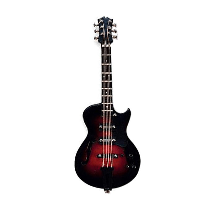 Vienna World Miniature Pin E-Guitar Red/Black