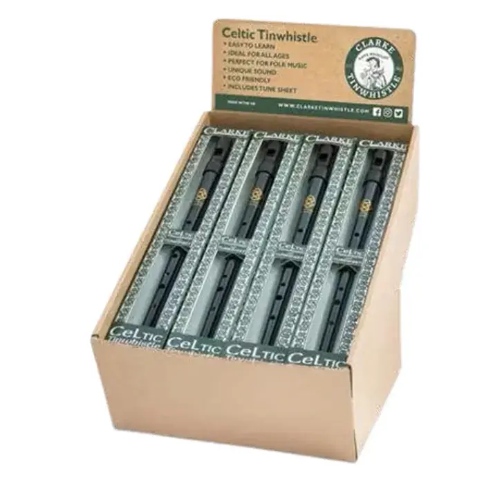 Clarke Tinwhistle-Displays-Counter display of Celtic Tinwhistles