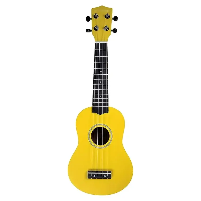 Pure Tone Pure Tone Soprano Ukulele Yellow with Book KUS15