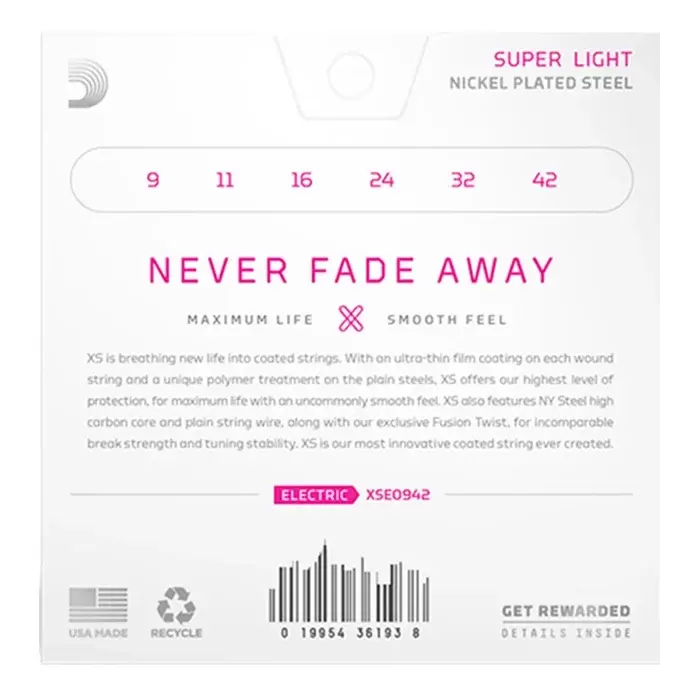 D'Addario Set Electric XS NPS Super Lite 09-42