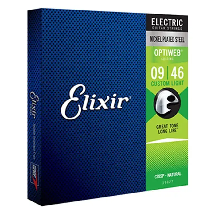 Elixir Optiweb 19027 Custom Light Electric Guitar Strings Nickel