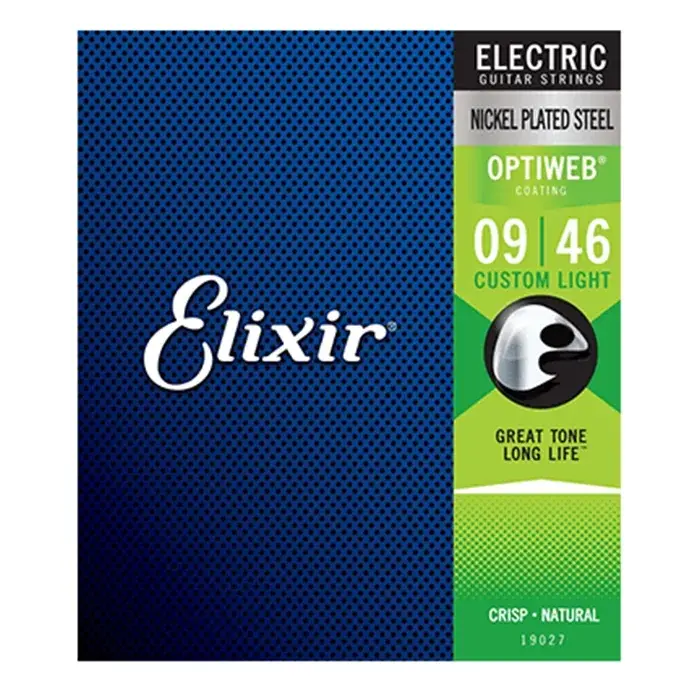 Elixir Optiweb 19027 Custom Light Electric Guitar Strings Nickel