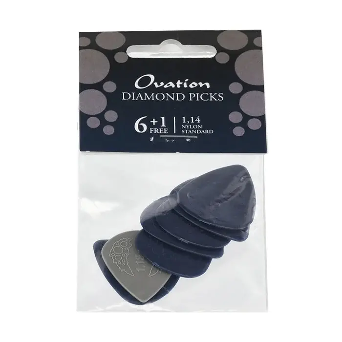 Ovation Diamond Picks Nylon 351 1.14  Mblue