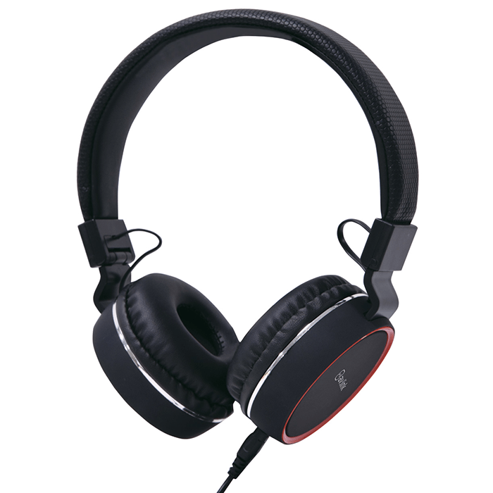 Avlink PH10-BLK Wired Headphones Black/Red