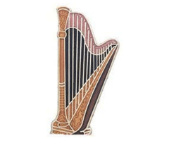 Mini Pin - Concert Harp