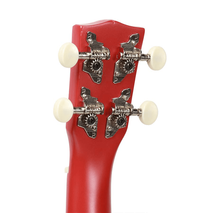 Korala Soprano Ukulele Red with Guitar Machine Heads