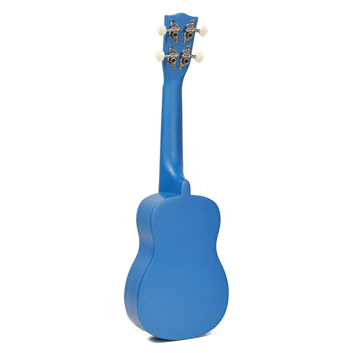 Korala Soprano Ukulele Blue with Guitar Machine Heads