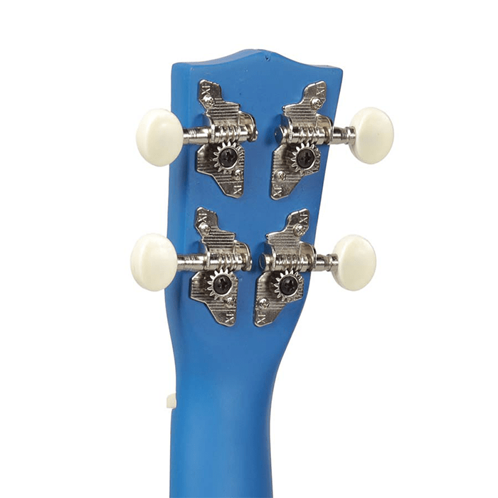 Korala Soprano Ukulele Blue with Guitar Machine Heads