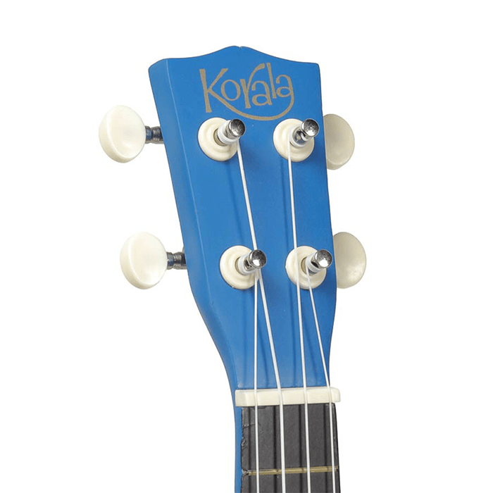 Korala Soprano Ukulele Blue with Guitar Machine Heads