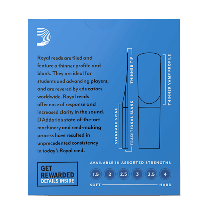 D'Addario Woodwinds Royal Soprano Sax 2.5