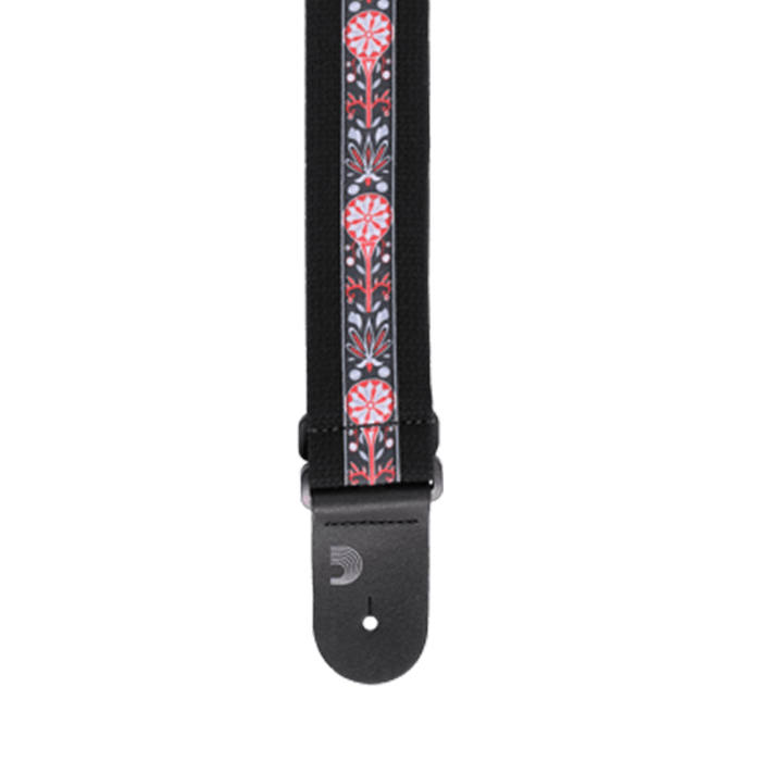 D'Addario Deluxe Cotton Guitar Strap Black