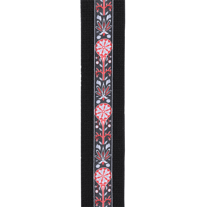 D'Addario Deluxe Cotton Guitar Strap Black