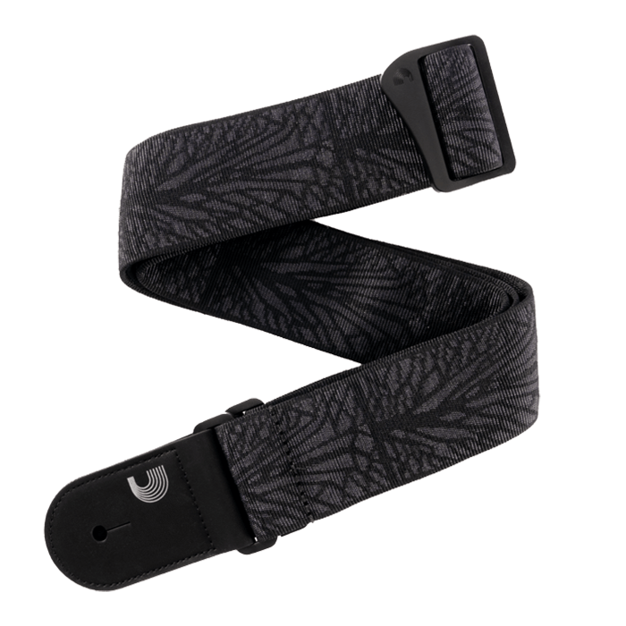 D'Addario Woven Guitar Strap Lightning Black Tubular