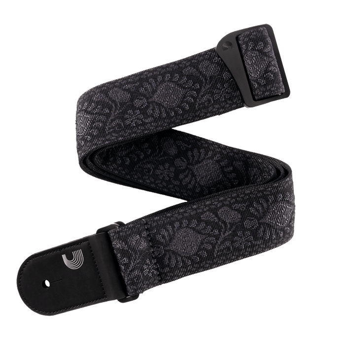 D'Addario Woven Guitar Strap Monterey Black Tubular