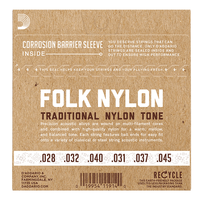 D'Addario Normal Tension Ball End Classical Guitar Strings