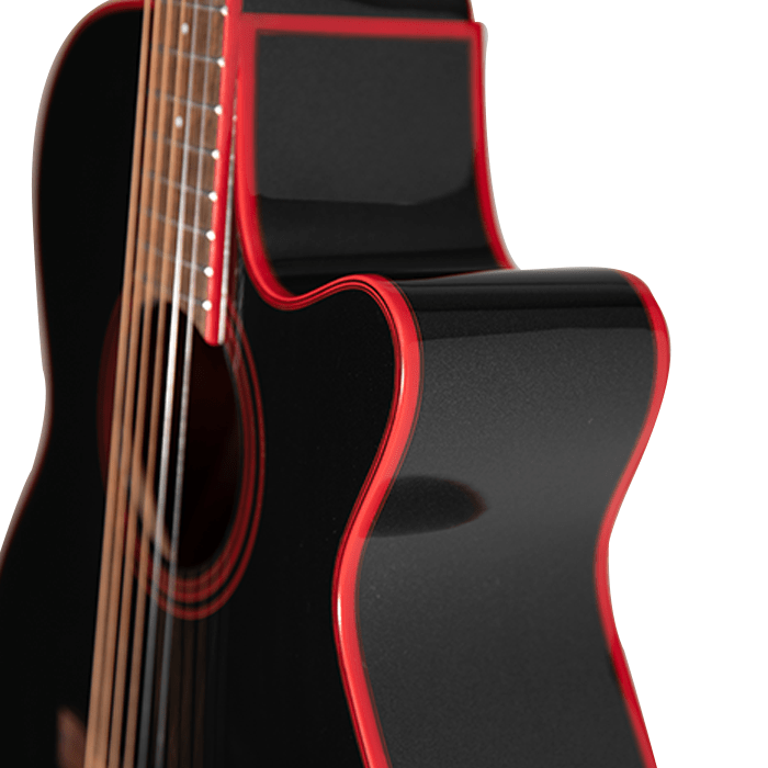 Takamine GF49CE CB FX Cutaway Cosmic Black Sparkle