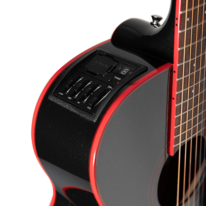 Takamine GF49CE CB FX Cutaway Cosmic Black Sparkle