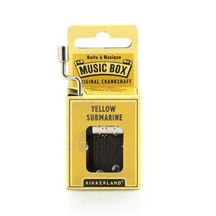 Hand Crank Music Box Beatles Yellow Submarine