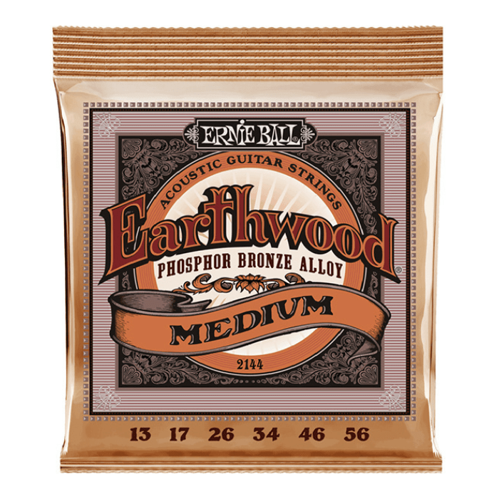 Ernie Ball 2144 Earthwood Phosphor Bronze 13-56 Medium Acoustic