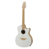 Applause Acoustic Guitar Jump Bamboo OM Cut Electro White Top