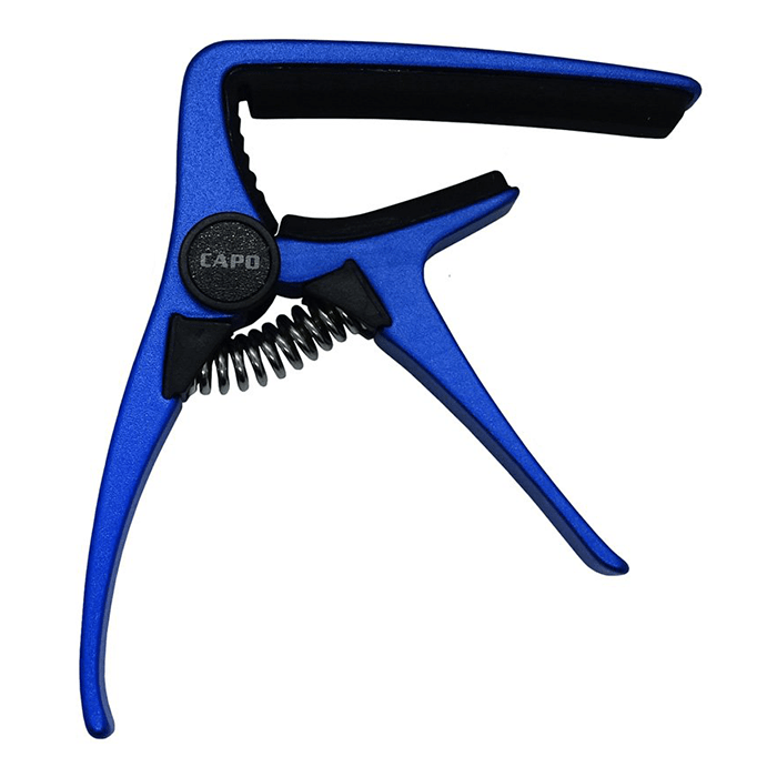 Aroma AC20BL Acoustic Guitar Capo, High Quality Aluminium Material, Steel Spring, High Quality Silicone Cushion, BLUE