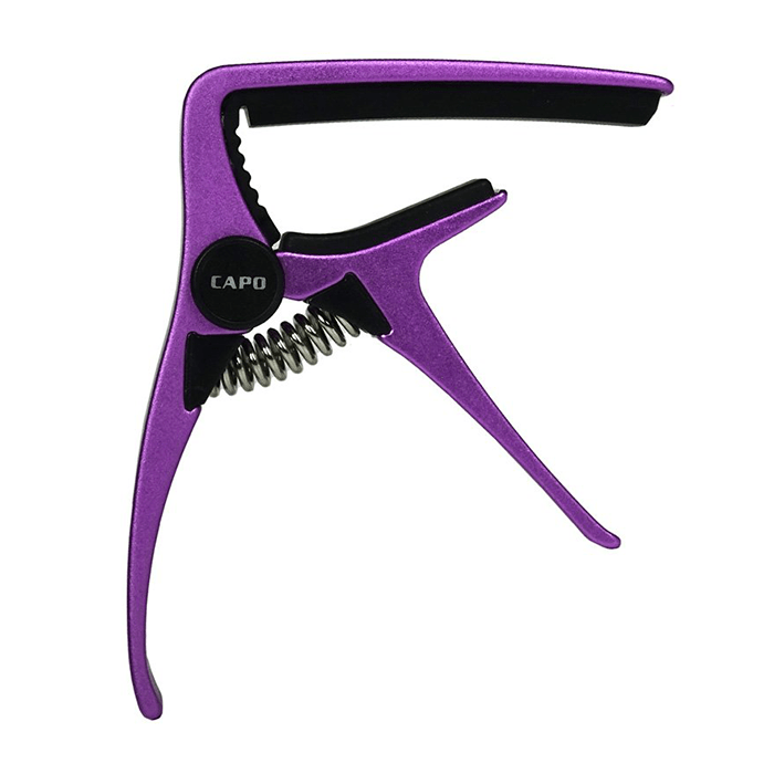Aroma AC20PU Acoustic Guitar Capo, High Quality Aliuminium Material, Steel Spring, High quality silicone cushion, PURPLE