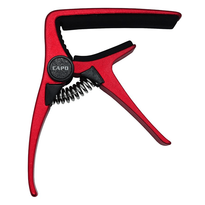 Aroma AC20RD Acoustic Guitar Capo, High Quality Aliuminium Material, Steel Spring, High quality silicone cushion, RED