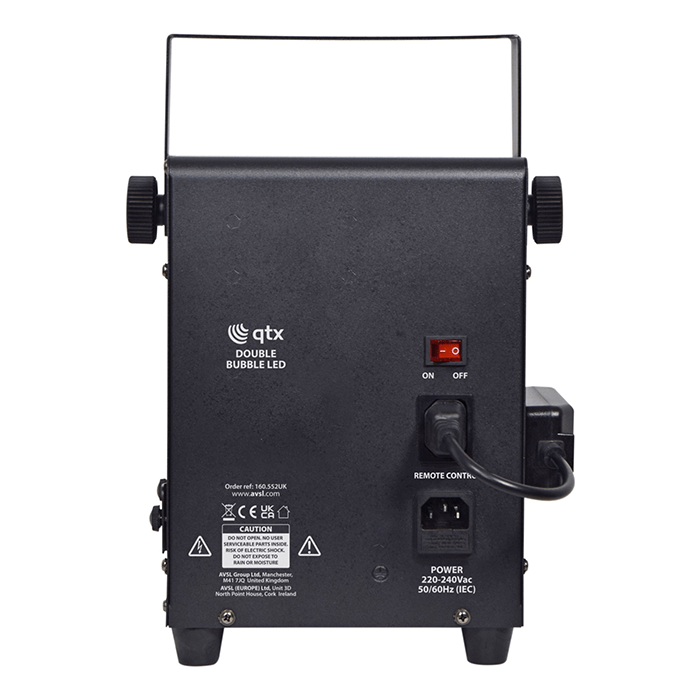 QTX LED Double Bubble Machine