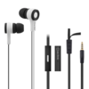 Avlink Rubber Earphones w/Mic Blk/Wht