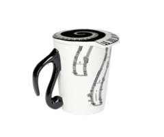 Mug And Lid (Vertical Music Staves)