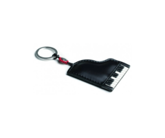 Italian Leather Keyring Piano