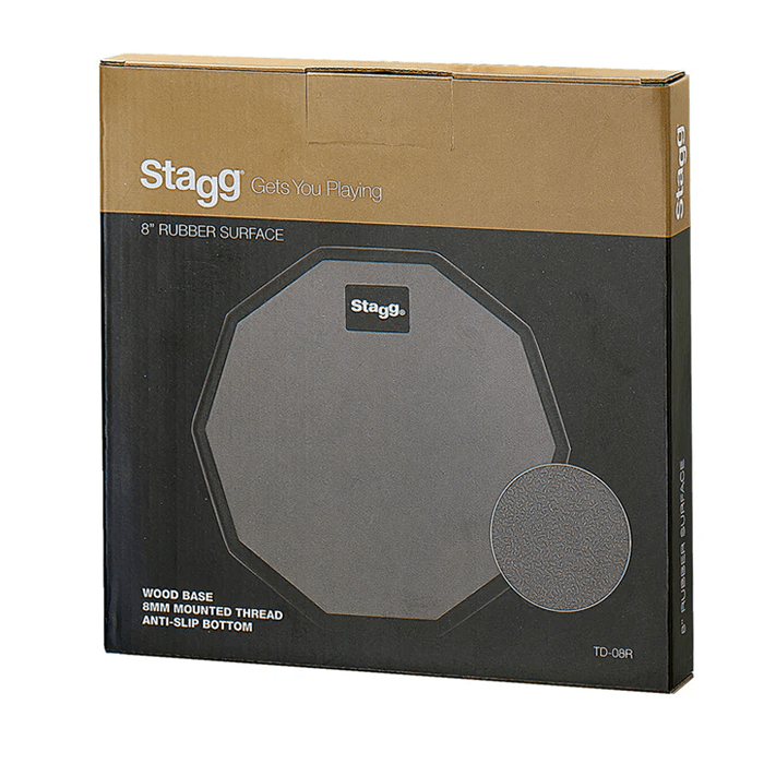 Stagg 8" Practice Pad , 10-Sided Type