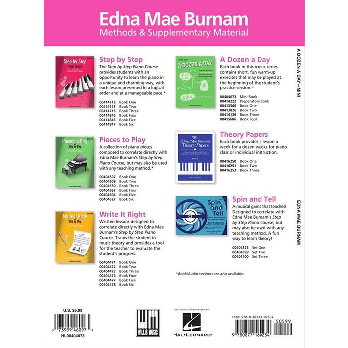 A Dozen A Day Mini Book