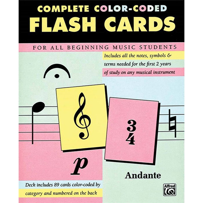 89 Colour Coded Flash Cards