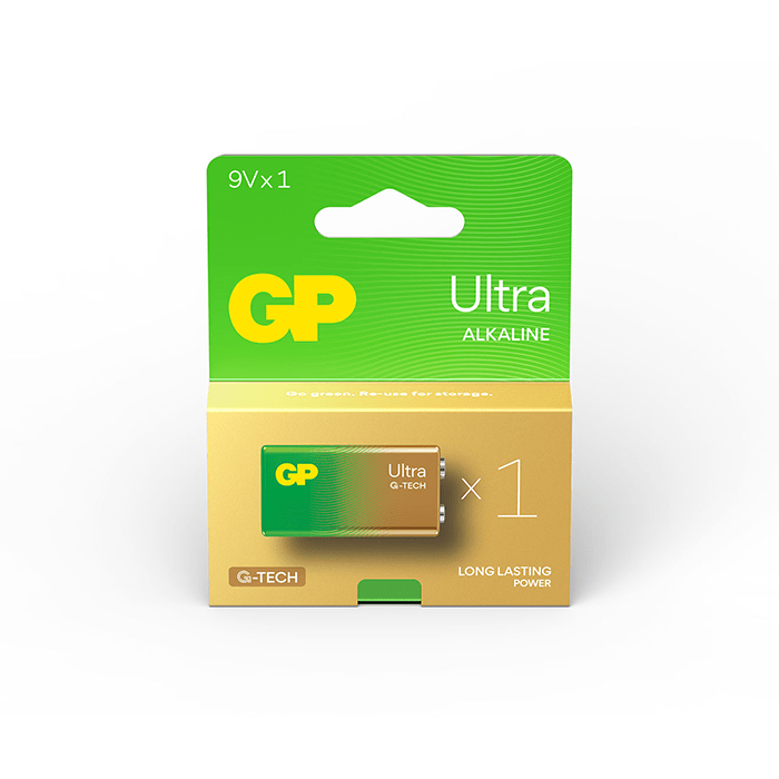 GP PP3 Ultra Alkaline Battery Single