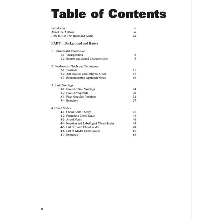 Arranging Jazz Modern Jazz Voicing