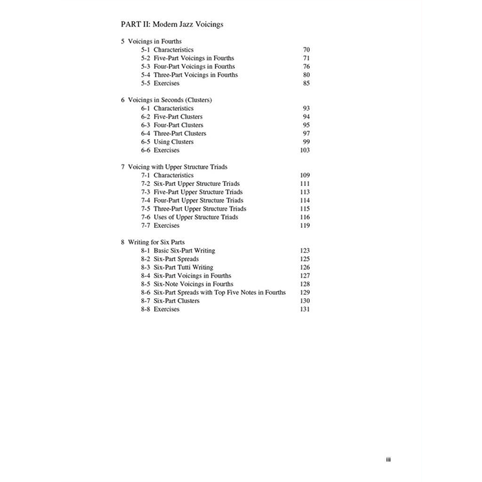 Arranging Jazz Modern Jazz Voicing